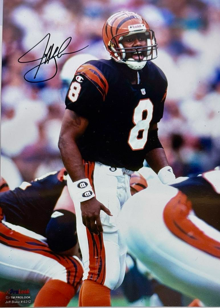 Jeff Blake Signed 8x10 Photo Cincinnati Bengals - Schwartz COA